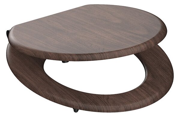 Eisl Sanitär WC prkénko MDF Soft Close Dark Wood 80193