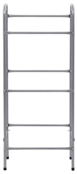 Skladový regál na 3 přepravky stříbrný 50 x 33 x 116 cm ocel 285212