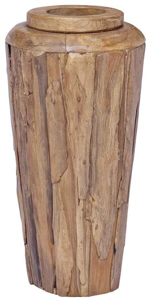 Dekorativní váza 40 x 80 cm masivní teakové dřevo 285210