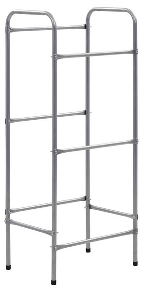Skladový regál na 3 přepravky stříbrný 50 x 33 x 116 cm ocel 285212