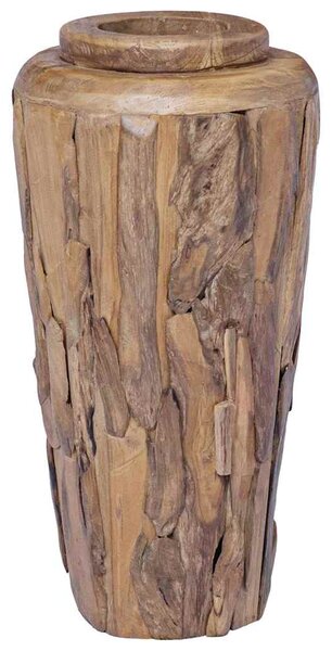 Dekorativní váza 40 x 80 cm masivní teakové dřevo 285210