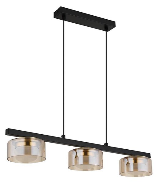Globo 16055-3HG - LED Lustr na lanku HIGGINS 3xGX53/6W/230V kouřová/hnědá