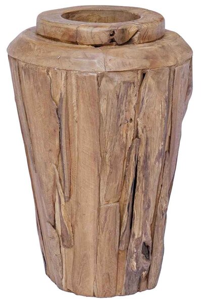 Dekorativní váza 40 x 60 cm masivní teakové dřevo 285211