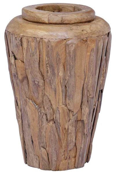 Dekorativní váza 40 x 60 cm masivní teakové dřevo 285211