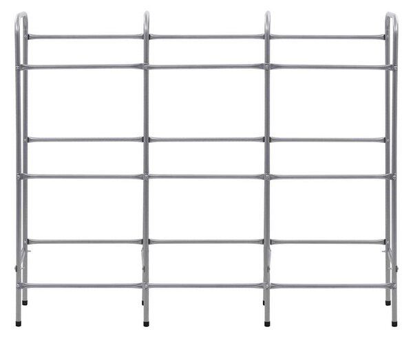 Skladový regál na 9 přepravek stříbrný 145 x 33 x 116 cm ocel 285214