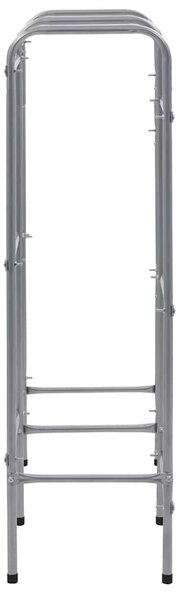 Skladový regál na 6 přepravek stříbrný 96 x 33 x 116 cm ocel 285213