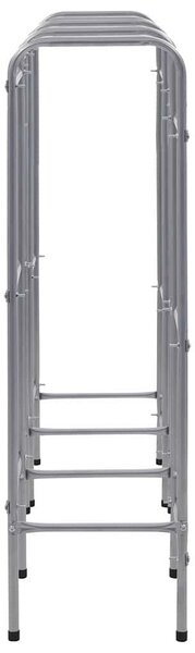 Skladový regál na 9 přepravek stříbrný 145 x 33 x 116 cm ocel 285214