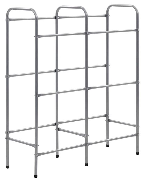 Skladový regál na 6 přepravek stříbrný 96 x 33 x 116 cm ocel 285213