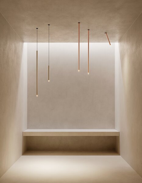 Lodes 15833 6720 A-tube Nano Swing medium, stropní svítidlo, 3W LED 2700K, hnědá, 60cm