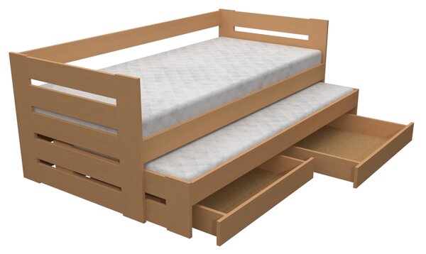 Dřevěná postel Lada 80x200 cm buk
