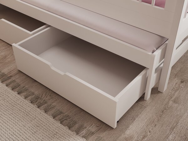 Dvoulůžková postel domeček 80x180 LAFRIA 2 - bílá