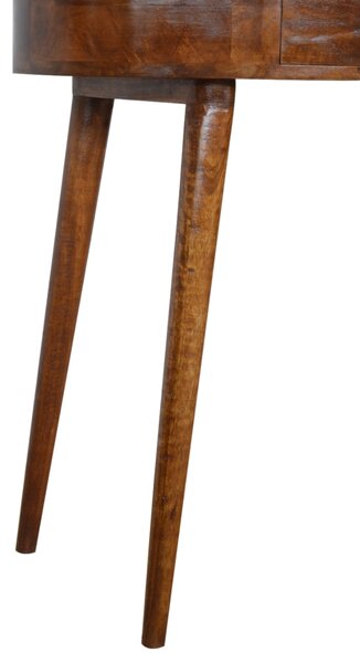 Konzolový stolek Albion v kaštanovém odstínu, 80 × 40 × 78 cm