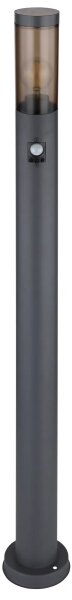 Globo 3159SAS - Ven. lampa se senzorem BOSTON 1xE27/15W/230V IP44 110 cm černá
