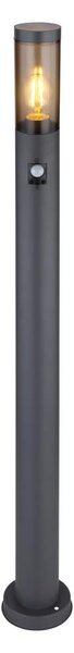 Globo 3159SAS - Ven. lampa se senzorem BOSTON 1xE27/15W/230V IP44 110 cm černá