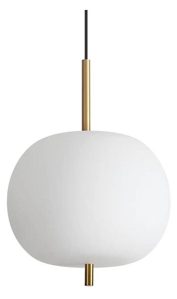 Ideal Lux - LED Lustr na lanku UMILE LED/20W/230V pr. 30 cm CRI 90 mosaz/bílá