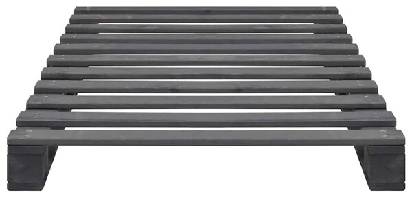 Rám postele z palet šedý masivní borovice 90 x 200 cm 285248