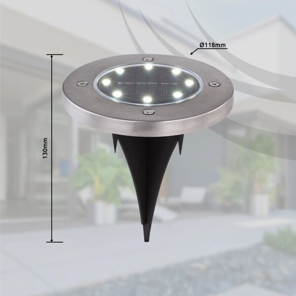 Globo 33414-4 - SADA 4x LED Solární svítidlo LED/0,1W/3V IP44