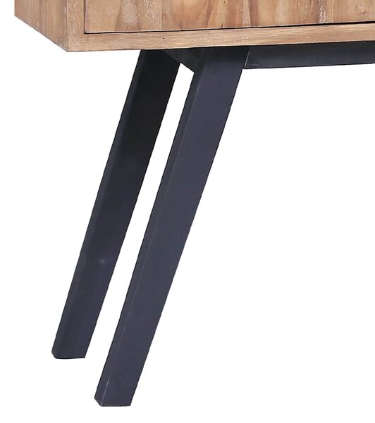 VodaXL Odkládací skříňka 110x30x75 cm masivní teak 285314