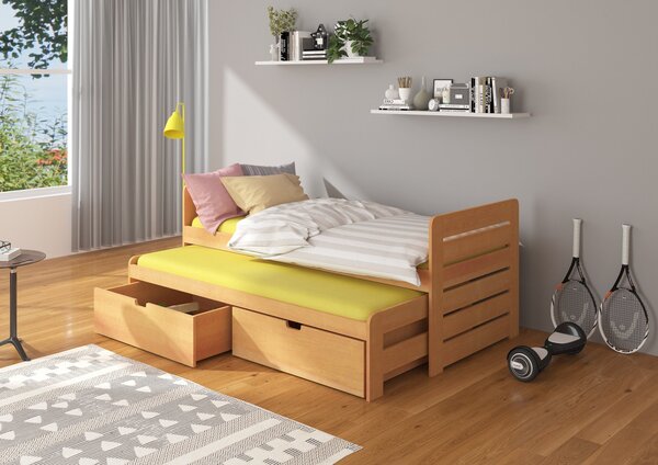 Dětská dvojlůžková postel 80x180 DANRINA - buk