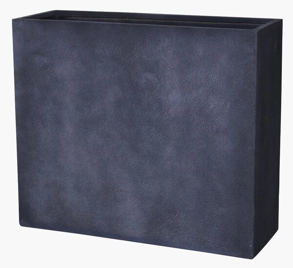 Květináč ELEMENTO, sklolaminát – vzhled kamene, šířka 88 cm, antracit