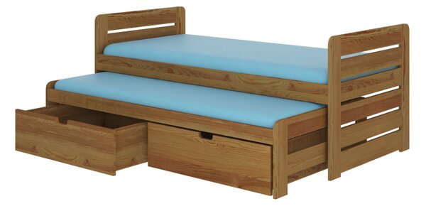 Dětská dvojlůžková postel 80x180 DANRINA - dub