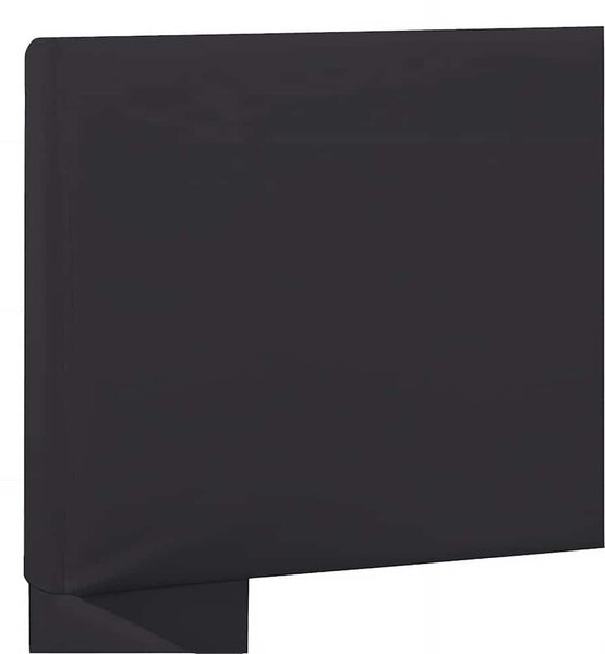 Rám postele s LED světlem černý umělá kůže 160 x 200 cm 285484