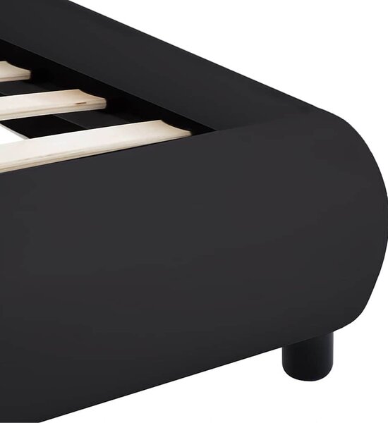 Rám postele s LED světlem černý umělá kůže 160 x 200 cm 285484