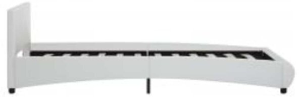 Rám postele s LED světlem bílý umělá kůže 90 x 200 cm 285486
