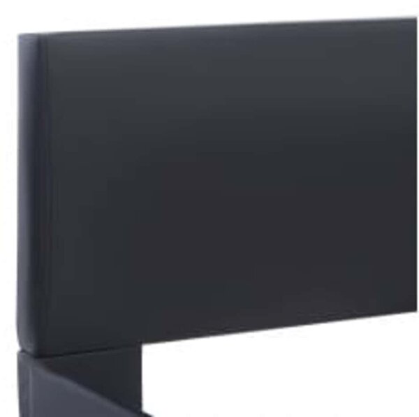 Rám postele s LED světlem černý umělá kůže 140 x 200 cm 285483
