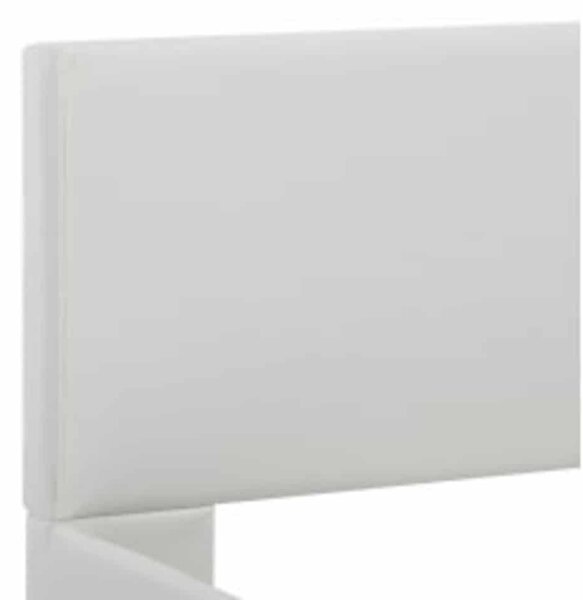 Rám postele s LED světlem bílý umělá kůže 90 x 200 cm 285486