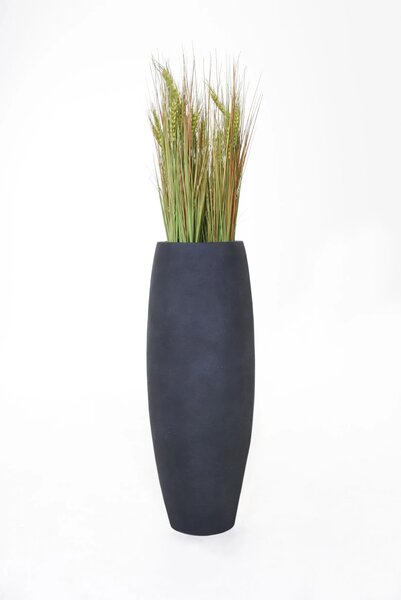 Květináč MAGNUM, sklolaminát, výška 100 cm, antracit