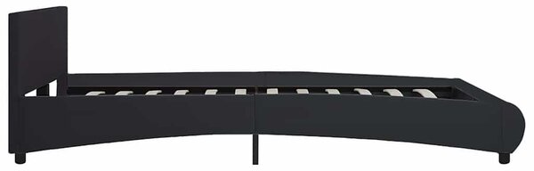 Rám postele s LED světlem černý umělá kůže 160 x 200 cm 285484