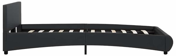 Rám postele s LED světlem černý umělá kůže 120 x 200 cm 285482