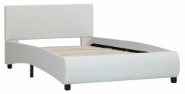 Rám postele s LED světlem bílý umělá kůže 90 x 200 cm 285486