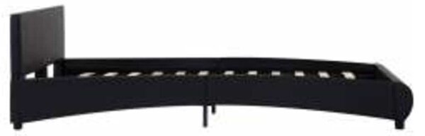 Rám postele s LED světlem černý umělá kůže 140 x 200 cm 285483