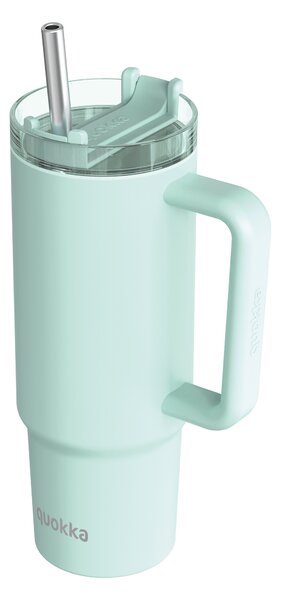 Termohrnek Stream s brčkem, 950ml, Quokka, světle zelený