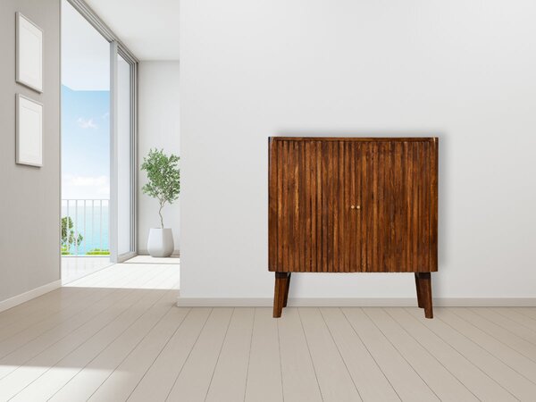 Skříňka Reeve z masivního mangového dřeva, 75 × 35 × 80 cm
