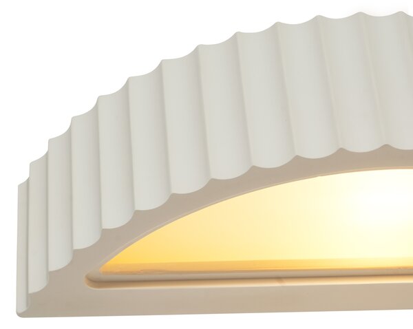 Skandinávská nástěnná lampa bílá organická - Plaster