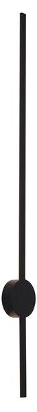 Moderní nástěnné svítidlo černé 100 cm vč. LED - Clockwise