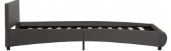 Rám postele s LED světlem šedý umělá kůže 90 x 200 cm 285492