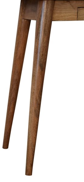 Mini psací stůl z masivního mangového dřeva, 80 × 35 × 77 cm