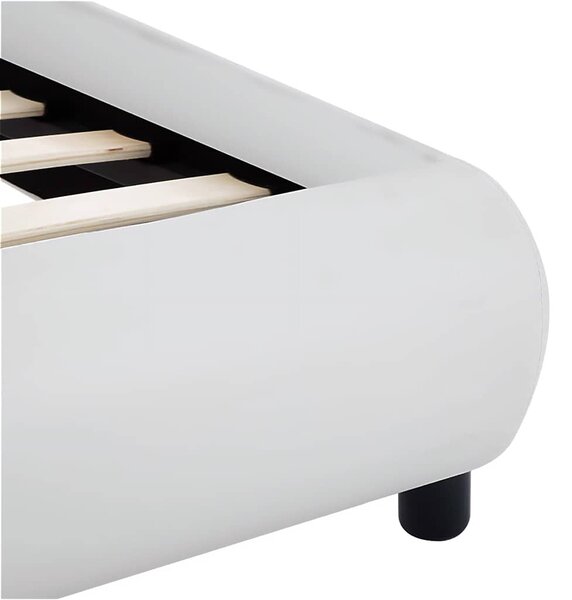 Rám postele s LED světlem bílý umělá kůže 160 x 200 cm 285490