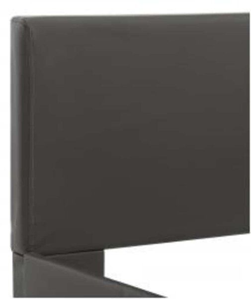 Rám postele s LED světlem šedý umělá kůže 90 x 200 cm 285492