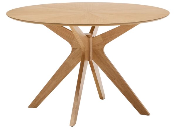 Kave Home Dubový jídelní stůl Naanim ⌀ 120 cm