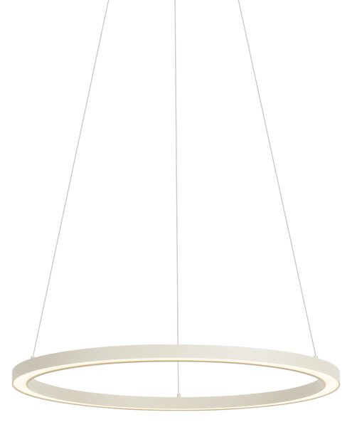 Designové závěsné svítidlo béžové 60cm včetně LED 3-stupňové stmívatelné - Girello