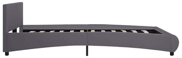 Rám postele s LED světlem šedý umělá kůže 180 x 200 cm 285497