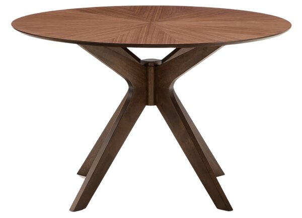 Kave Home Ořechový jídelní stůl Naanim ⌀ 120 cm