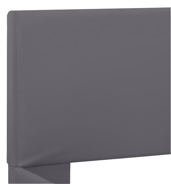 Rám postele s LED světlem šedý umělá kůže 180 x 200 cm 285497