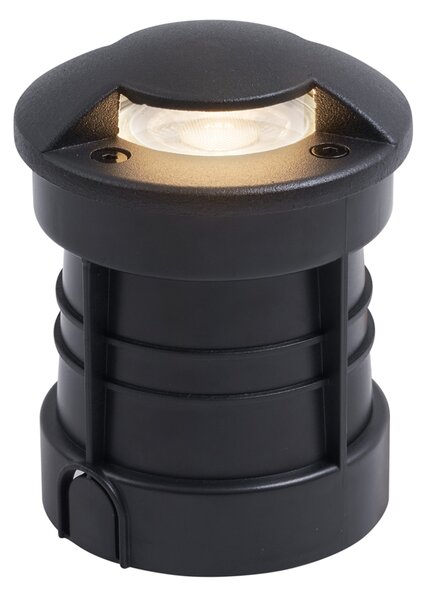 Sada 6 moderních zemních bodových světel černá GU10 50mm 2-světelný efekt IP65 - Cellar