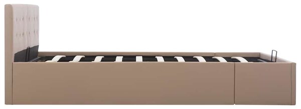 Rám postele s úložným prostorem cappuccino umělá kůže 160x200cm 285532